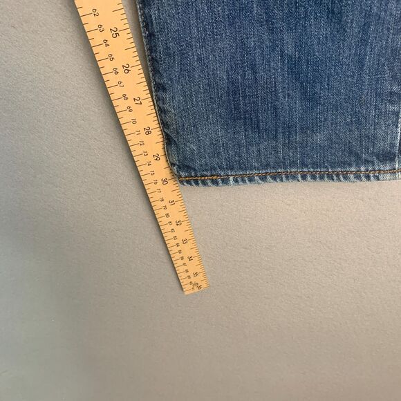 Levi’s 501 Original Fit Men’s Jeans Blue Denim Straight Leg Button Fly 34x32 - Picture 9 of 11
